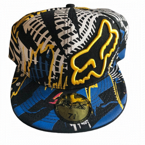 FOX men’s fitted hat cap size 7 3/8 multi coloured 100% cotton